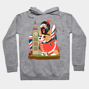 corgi dog British element Hoodie